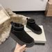 Genuine Leather Snow Boots Short Short Barrel 1116109 Zhou Dongyu Star Women's Waterproof And Anti-fouling Shoes Mini Short Boots_vogvips.com