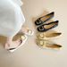 Commuter Square Buckle Flat-soled Single Shoes, Women's Soft Soles Are Not Tired, Grandma Shoes, Shallow Mouth Doudou Shoes_vogvips.com
