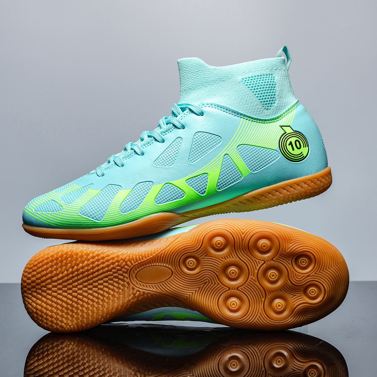 Men's And Women's Soccer High Top 2025 Autumn New Style Long Short Nail Sneakers Plus Size Men's Adult Sports Shoes_vogvips.com