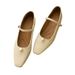 2025 Spring New Pearl Square-Toe Women's French Retro Mary Jane Soft Leather Chunky Heel Elegant Mid-Heel Shoes_vogvips.com