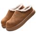 New Baotou Slippers U-Brand Snow Boots For Men, Winter Small Potato Style Unisex Furry Shoes, Plush Lined, Warm_vogvips.com