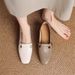 2025 Sprig Ad Autum New Retro Small Thick Heel Camellia Sigle Shoes Leather Soft Sole Shallow Mouth Loafers For_vogvips.com