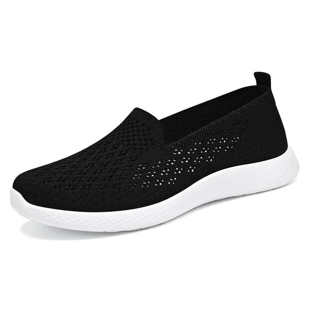 Women's Shoes Casual Shoes Shallow Mouth Middle-aged And Elderly Flat-soled Mother Shoes Single Shoes Old Beijing Cloth Shoes_vogvips.com