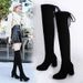 Z Small Size Over-the-Knee For Women Autumn Winter 2024 New Thick Heel High Women's Long Boots Slim Fit_vogvips.com