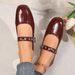 French-style Round-toe Flat New Summer 2025 Model, Single-strap Ballet Sweet Low-cut Leather Shoes, Wholesale_vogvips.com
