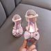 New Girls Princess Single Shoes Lace Small Big Children Dance Shoes Performance Shoes_vogvips.com