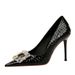 2025 Super High Heel Shallow Mouth Metal Rhinestone Buckle Single Shoes_vogvips.com