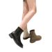 Women's Ankle 2025 New Summer Slim French Style Barefoot Make Feet Look Small Soft Leather Thick Sole Boots_vogvips.com