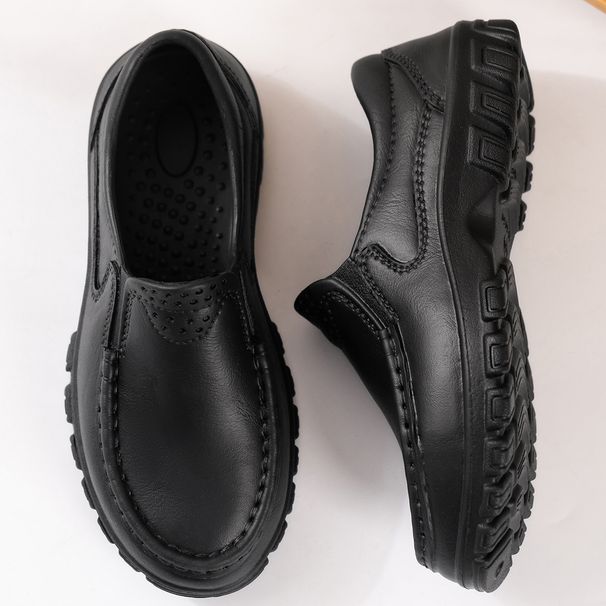 Men's Casual Shoes Waterproof Non-Slip Thick Sole Wear-Resistant Breathable Soft Sole Slip-On Casual Shoes_vogvips.com