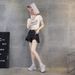 2518 European Style Mesh Breathable Rhinestone Dad Sneakers For Women Ins Trend 2025 Summer New Thick-Soled Casual Shoes_vogvips.com