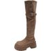 Internet Celebrity Design Over-the-Knee For Women 2025 Spring And Autumn New Super Popular Fashion Slimming Stylish_vogvips.com