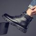 Men Military Boots Snow Boots Synthetic Leather Bohemian Flat Square Toe Lace-Up Everyday Outdoor Shoes Boots_vogvips.com