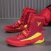 Boxing Shoes Training Shoes Wrestling Shoes Men's Sanda Shoes High Top Fighting Boots_vogvips.com