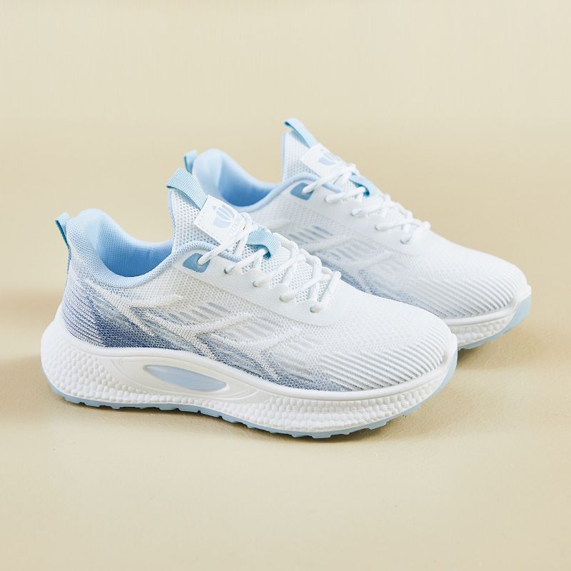 Flying Woven Sports Shoes Female Students Running Casual Shoes Heightening Shoes Street Shoes_vogvips.com