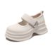 Platform Mary Jane 2025 New Loafers With Velcro Soft Sole Small Leather Casual Daily Height Increasing Single Shoes_vogvips.com