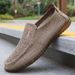 Euro Step Men's Summer New Breathable Slip-On Casual Polyurethane Cloth Shoes_vogvips.com