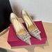 2025 New High-End Champagne-Colored High Heels, Super Elegant Sequin Stilettos With Rhinestones, Wedding Shoes For_vogvips.com