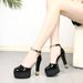 Popular Summer Fish-mouth For Women, Fashionable European And American Cross-border Sexy High-heeled Chunky-heel Sandals_vogvips.com