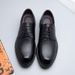 Top Layer Cowhide Business New Formal Genuine Leather Single Casual Thick Sole Large Toe Men's Shoes_vogvips.com