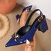 Cross-border Foreign Trade Elegant Pointed-toe Patent Leather Metal Buckle Chunky Heel High-heeled With Back_vogvips.com
