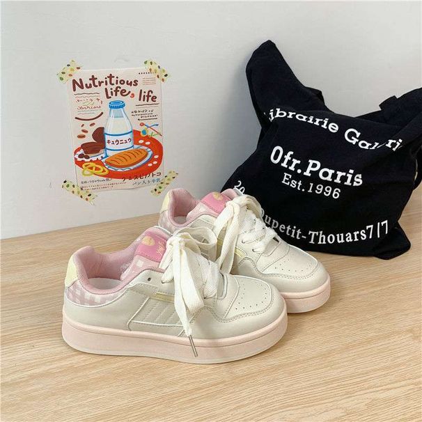 ShoeVault Post-apocalyptic Style Versatile Chic Thick-Soled White Shoes For Women 2025 New Casual Sneakers Niche Loafers_vogvips.com