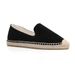 Spring New Fashion Round Toe Casual Cow Suede Solid Color Espadrille Couple Style Lazy Low Top Shoes_vogvips.com