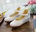 High Single Hanfu Sloping Heels, Canvas Embroidered Cloth Tea Art Women's Shoes, Spring And Summer_vogvips.com