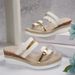 Women’s Shoes Large Size Women's Sandals Summer New Flat Wedge Heel Fish Mouth Casual Women's Sandals_vogvips.com