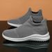 Fashion Ankle Boots Sports Shoes Men Outdoor Flat Bottomed Warm 2024 Winter Plush Casual Mountaineering Cotton Shoes Thick Soled Boots_vogvips.com