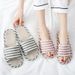 Couple Women's Indoor Anti Slip Wear Resistant Cotton And Men's Wood Flooring Home Soft Bottom Linen Slippers_vogvips.com