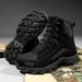 Outdoor Hiking Shoes, Large Size High Top Combat Boots With Plush Tactical Boots, Outdoor Casual Shoes_vogvips.com