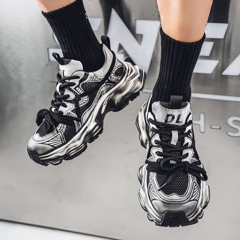 2025 Niche New Fashion Versatile Thick Soled Trendy Breathable Sports Casual Mesh Men's Shoes Of High Quality_vogvips.com