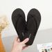 Thick Wedge Mid Heel Flip-Flops For Women Outdoor Wear Flat Sole Sandals Double Strap Beach Non-Slip Cool Slippers_vogvips.com