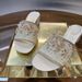 In Stock 2025 Summer New Butterfly Flower Rhinestone Satin Chunky Heel Original Shiny SiL Ver Genuine Leather Sole_vogvips.com