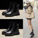 Ins Trend Martin For Women 2024 Autumn New British Style Short Thick Sole Student Internet Celebrity Motorcycle Casual_vogvips.com