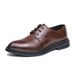 Men's Trendy For Outdoor Wear, Solid Color Business Formal Shoes, Youth British Style Pointed Toe Leather Shoes_vogvips.com