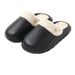 Removable Cotton Slippers For Women For Indoor Use In Winter, Non Slip Thick Sole, Warm And Plush Autumn And Winter Fur Slippers For Outdoor Wear_vogvips.com