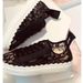Whaleup Women's Lace Embroidered Shoes Hollow Mesh, Height-increasing, Breathable, Sporty Casual White Sneakers With Laces And_vogvips.com