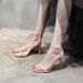 Black Sexy One-strap Fairy-style Sandals For Women, 2025 Summer New Versatile Korean Version High-heeled Shoes With Thin_vogvips.com
