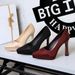 8399-2 European And American Style Elegant Party High-heeled For Women, Pointed Toe, Platform, Satin, Chunky Heel,_vogvips.com