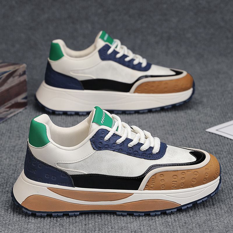 Gump Winter Men’s Shoes:sporty, Thick-soled, Fleece-lined And Extra-thick Leather Casual Work Dad-style Trendy Shoes; Warm Cotton Boots For 2025._vogvips.com