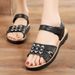 Summer New Women's Sandals, Non-slip, Fashionable, Casual, For Middle-aged Mothers, Wholesale From Street Vendors,_vogvips.com