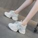 Air Cushion Sole Dad Shoes Women's Platform Heightening Shoes Sports And Leisure Shoes Women's Functional Wind Dance Shoes_vogvips.com