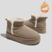 Retro Thick Soled Northeast Snow Boots For Women, New Martin Boots For Winter With Added Fleece, Thick Anti Slip And Warm Cotton Shoes For Women_vogvips.com
