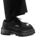 Men's 2025 New Thick Soled Square Toe Casual Small Leather Hairstylist British Black Derby Shoes_vogvips.com