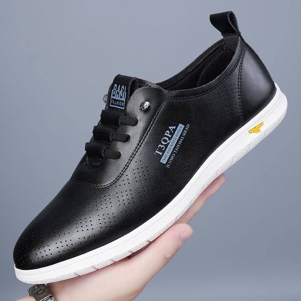 Summer Slip-on Driving Loafers For Men, 2025 Model, Hollowed-out Breathable Business Casual White Shoes_vogvips.com
