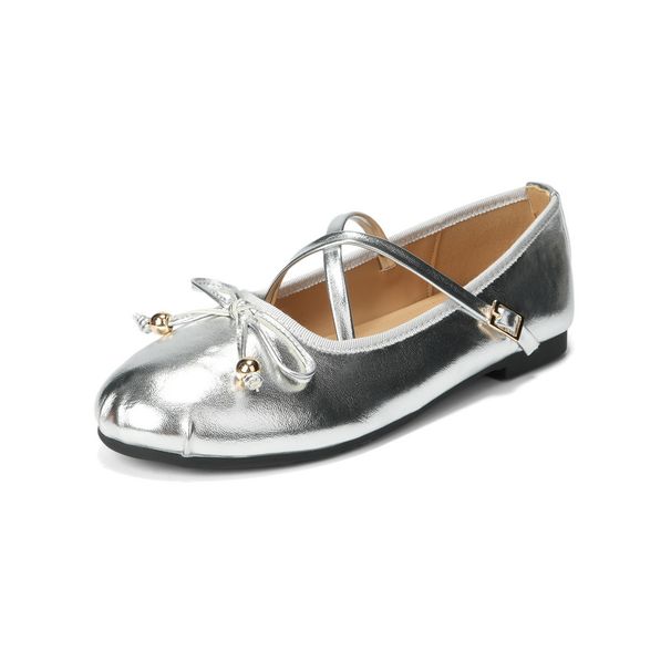 French Mary Jane Shoes Cross-strap Ballet Shoes With Skirt Beautiful Flat Shoes Women_vogvips.com
