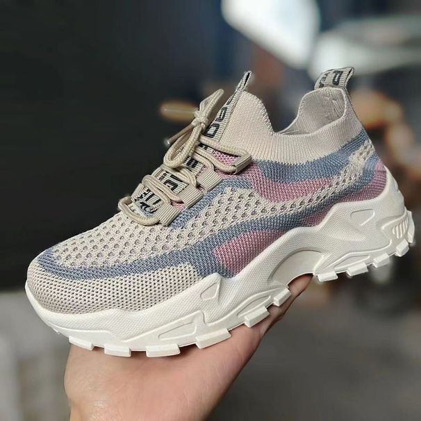 Womens Mesh Running Shoes Low Top Ladies Trainers Sneakers_vogvips.com