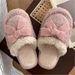 Women's Winter Cotton Dirt-Resistant Thick Sole Non-Slip Ultra-Soft Home Student Dormitory Warm Maternity Slippers_vogvips.com