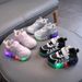 Children's Breathable Light-Up Running Shoes 2026 Spring Boys And Girls Soft Sole Non-Slip Mesh Sneakers For 1-6 Year_vogvips.com